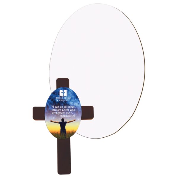 4.219" x 5.969" Gloss Unisub MDF Sublimatable Oval Insert for UN5783 Thumbnail