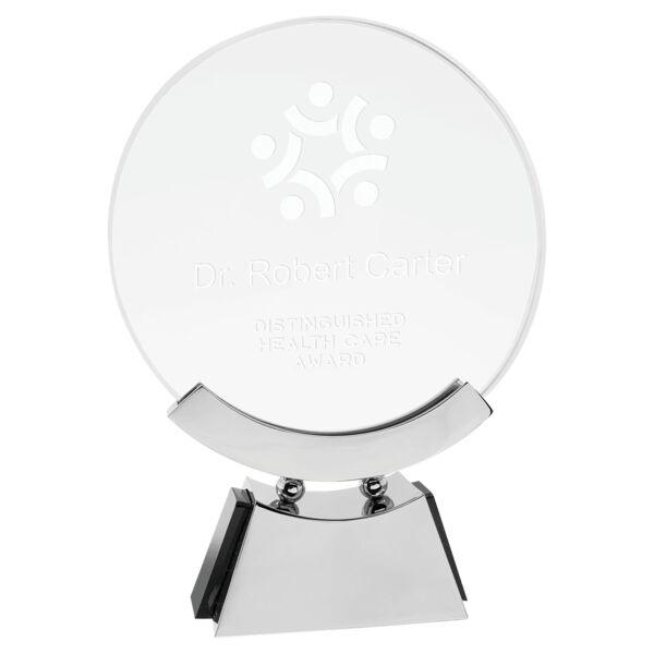 7 3/4" Round Voyager Glass with / Base Thumbnail