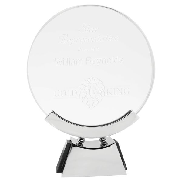 8 1/2" Round Voyager Glass with / Base Thumbnail