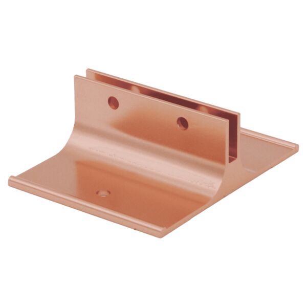 2", Polished , Kota Pro Aluminum Corridor Bracket, Fits 1/8" Thick Plastic Insert Thumbnail