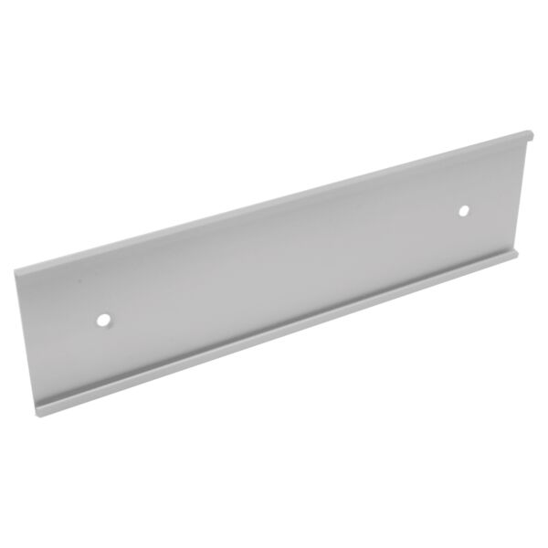 2" x 12", Satin , Kota Pro Aluminum Wall Bracket with Mounting Holes, Fits 1/8" Thick Plastic Insert Thumbnail