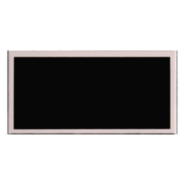 1 1/2" x 3" Laserable Aluminum Plate with Border Thumbnail