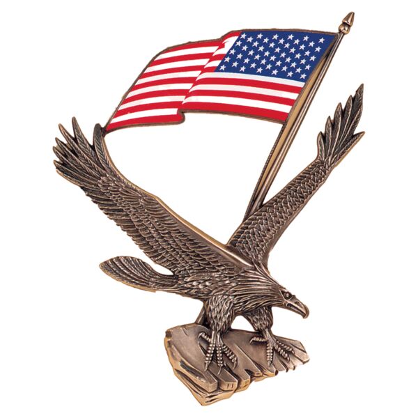 4 1/4" x 6" Antique Eagle with Flag Thumbnail
