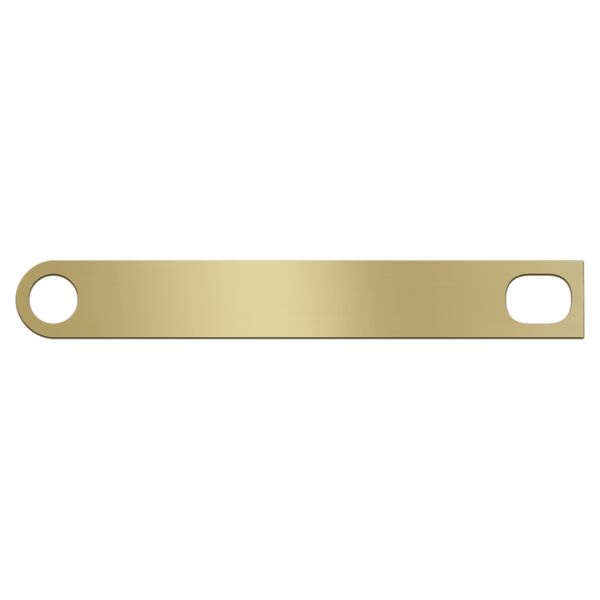 13/16" x 6" Brushed Brass Gavel Band Thumbnail
