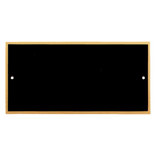 3" x 5" Laserable Brass Plate with Border and 2 Holes Thumbnail