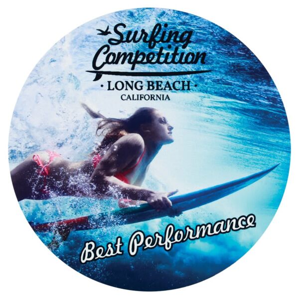 3" x .020" Sublimatable Gloss DynaSub Aluminum Die Cut Disc Thumbnail