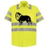 Men's High Visibility Safety Short Sleeve Work Shirt Thumbnail