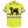 Men's High Visibility Safety Short Sleeve Work Shirt Thumbnail