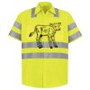 Men's High Visibility Safety Short Sleeve Work Shirt Thumbnail