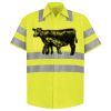 Men's High Visibility Safety Short Sleeve Work Shirt Thumbnail