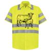 Men's High Visibility Safety Short Sleeve Work Shirt Thumbnail