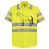 Men's High Visibility Safety Short Sleeve Work Shirt Thumbnail