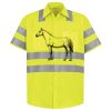 Men's High Visibility Safety Short Sleeve Work Shirt Thumbnail