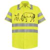 Men's High Visibility Safety Short Sleeve Work Shirt Thumbnail