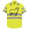 Men's High Visibility Safety Short Sleeve Work Shirt Thumbnail