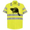 Men's High Visibility Safety Short Sleeve Work Shirt Thumbnail