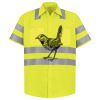 Men's High Visibility Safety Short Sleeve Work Shirt Thumbnail