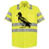 Men's High Visibility Safety Short Sleeve Work Shirt Thumbnail
