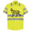 Men's High Visibility Safety Short Sleeve Work Shirt Thumbnail