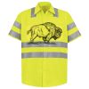 Men's High Visibility Safety Short Sleeve Work Shirt Thumbnail