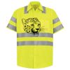 Men's High Visibility Safety Short Sleeve Work Shirt Thumbnail