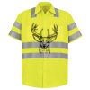 Men's High Visibility Safety Short Sleeve Work Shirt Thumbnail
