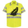 Men's High Visibility Safety Short Sleeve Work Shirt Thumbnail