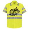 Men's High Visibility Safety Short Sleeve Work Shirt Thumbnail