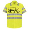 Men's High Visibility Safety Short Sleeve Work Shirt Thumbnail