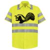 Men's High Visibility Safety Short Sleeve Work Shirt Thumbnail