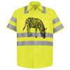 Men's High Visibility Safety Short Sleeve Work Shirt Thumbnail