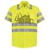 Men's High Visibility Safety Short Sleeve Work Shirt Thumbnail