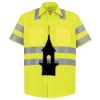 Men's High Visibility Safety Short Sleeve Work Shirt Thumbnail