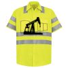 Men's High Visibility Safety Short Sleeve Work Shirt Thumbnail