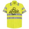 Men's High Visibility Safety Short Sleeve Work Shirt Thumbnail
