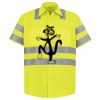 Men's High Visibility Safety Short Sleeve Work Shirt Thumbnail