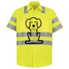 Men's High Visibility Safety Short Sleeve Work Shirt Thumbnail
