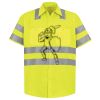 Men's High Visibility Safety Short Sleeve Work Shirt Thumbnail