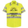 Men's High Visibility Safety Short Sleeve Work Shirt Thumbnail