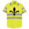 Men's High Visibility Safety Short Sleeve Work Shirt Thumbnail