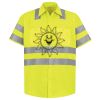 Men's High Visibility Safety Short Sleeve Work Shirt Thumbnail