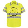 Men's High Visibility Safety Short Sleeve Work Shirt Thumbnail