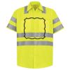 Men's High Visibility Safety Short Sleeve Work Shirt Thumbnail