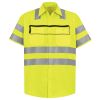 Men's High Visibility Safety Short Sleeve Work Shirt Thumbnail