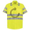 Men's High Visibility Safety Short Sleeve Work Shirt Thumbnail