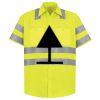 Men's High Visibility Safety Short Sleeve Work Shirt Thumbnail