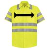 Men's High Visibility Safety Short Sleeve Work Shirt Thumbnail