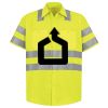 Men's High Visibility Safety Short Sleeve Work Shirt Thumbnail