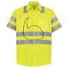 Men's High Visibility Safety Short Sleeve Work Shirt Thumbnail