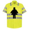 Men's High Visibility Safety Short Sleeve Work Shirt Thumbnail